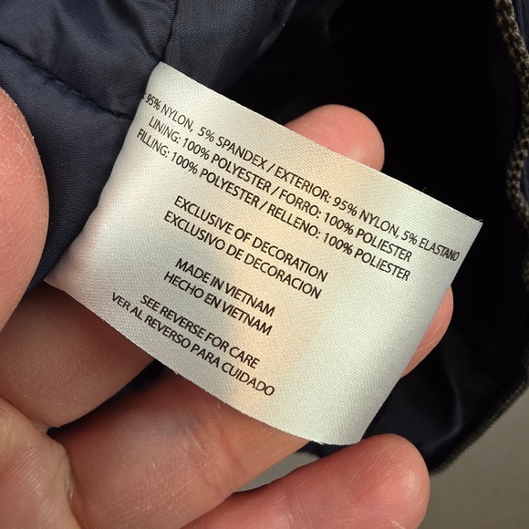 ORVIS Quilted Puffer Vest Navy Blue Full Zip Pockets Mens Lg Classic Collection - Picture 9 of 10